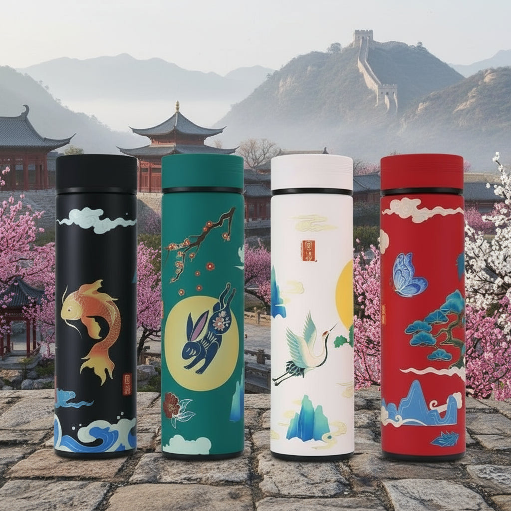 Bouteille Isotherme Intelligente – Style Chinois