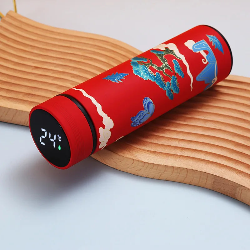 Bouteille Isotherme Intelligente – Style Chinois